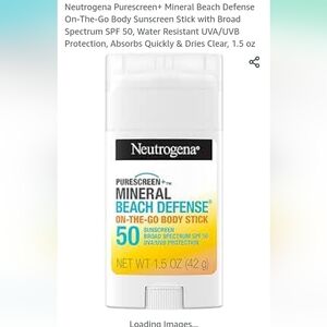 Neutrogena Mineral Beach Defense on the go body stick SPF 50